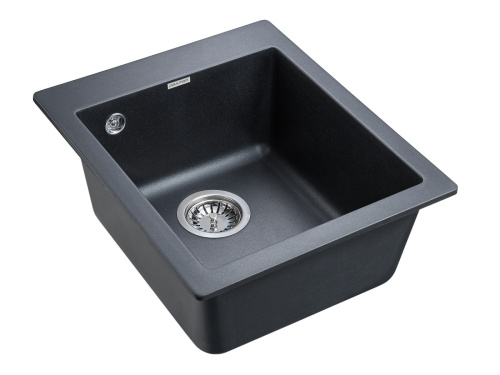 Кухонная мойка Paulmark KANTE 40 PM104249-BLM 40х50 цвет черный - фото 2